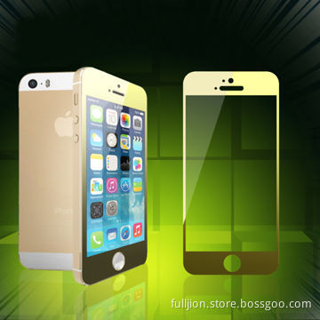 Color tempered-glass screen protector for iPhone 5/5C/5S